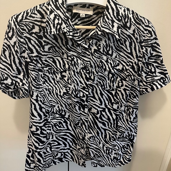 Jones New York Sport, Black and White, Size Medium - Picture 1 of 2